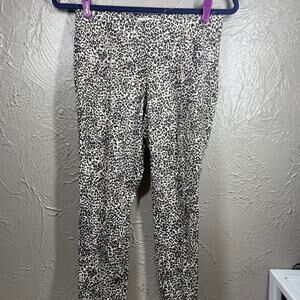 Old Navy Womens Stevie‎ High Rise Pant Multicolor Animal Print Stretch Sz Small